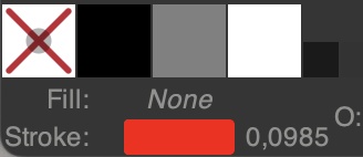 ✅ Exemple correct: cet élément n'a pas de *Fill*, seulement un *Stroke* (rouge).