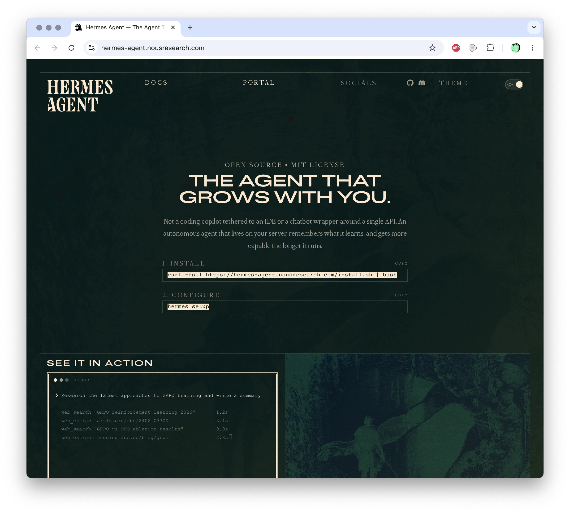 Site web de Hermes