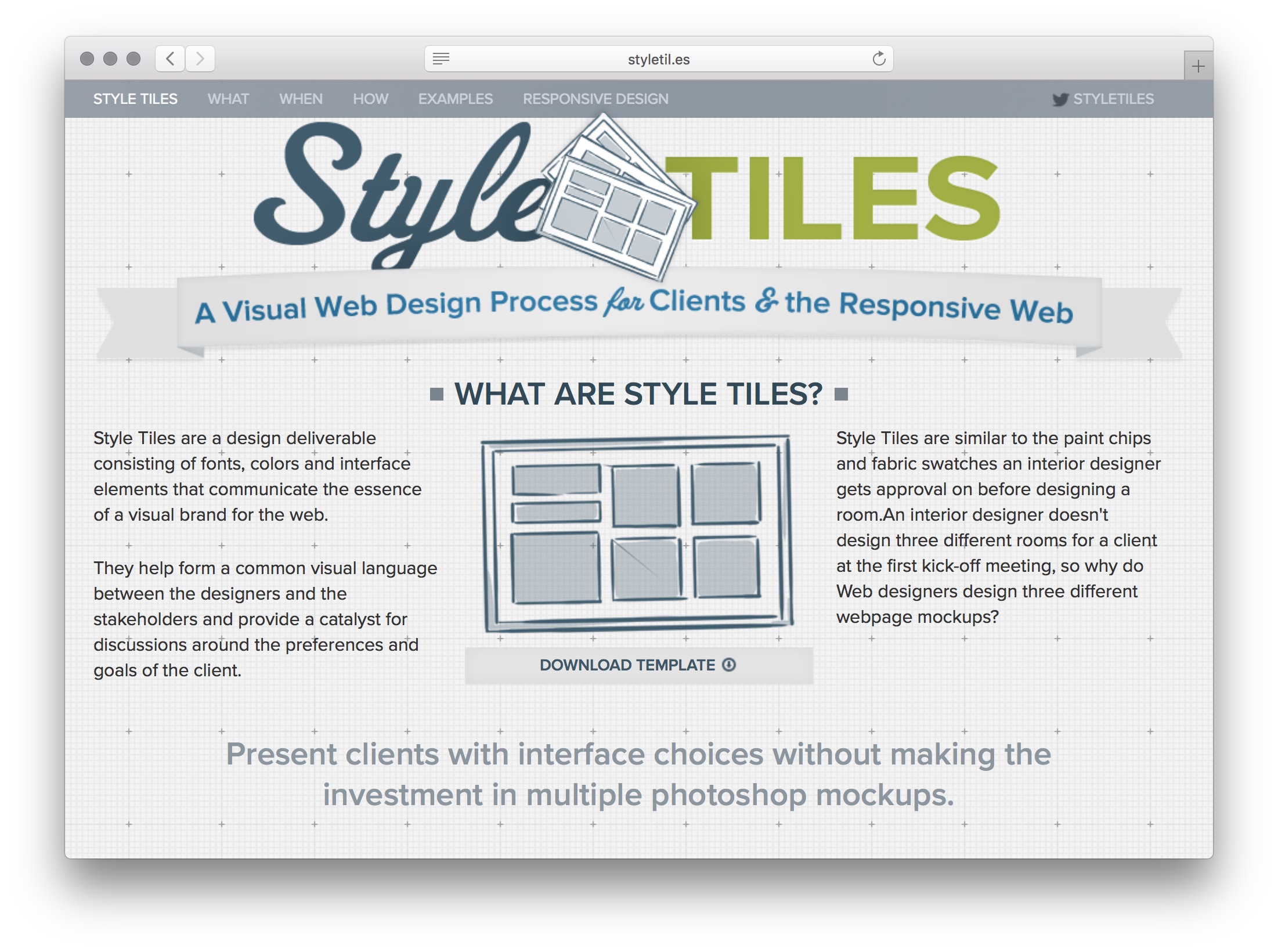 Style Tiles, le site de Samantha Warren